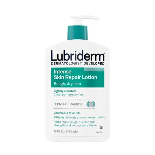 Lotion réparatrice intense pour aider à réparer les peaux rugueuses et sèches LUBRIDERM 473ml